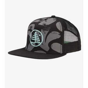 Burton I-90 Trucker Snapback Hat Adult OS Black High Profile Mesh Back